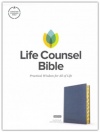 CSB  Life Counsel Bible Slate Blue Leathersoft Indexed